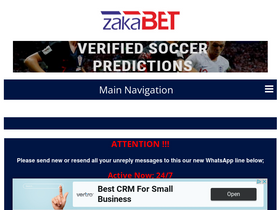 'zakabet.com' screenshot