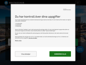 'bostadshub.se' screenshot