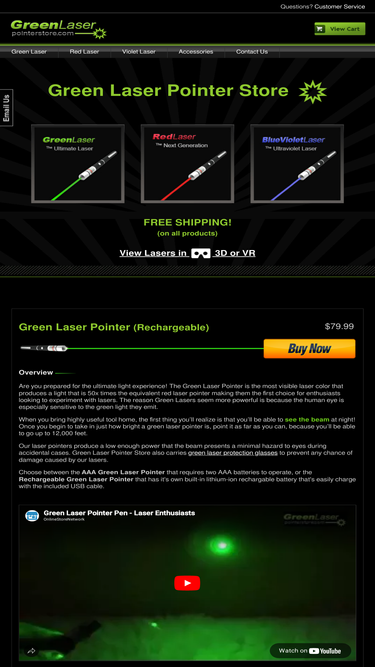 greenlaserpointerstore.com