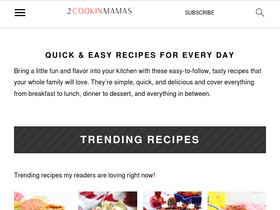 '2cookinmamas.com' screenshot