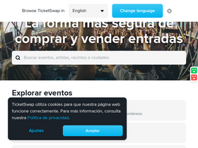 'ticketswap.es' screenshot
