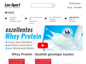 'whey-protein.ch' screenshot