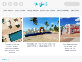 'viajali.com.br' screenshot