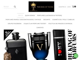 'thekingoftester.com.br' screenshot