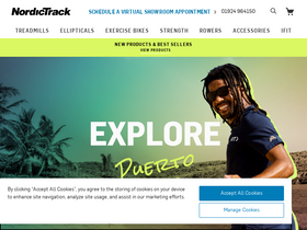 'nordictrack.co.uk' screenshot
