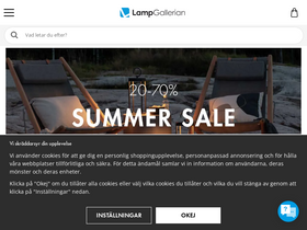 'lampgallerian.se' screenshot