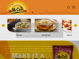 'mccain.ca' screenshot