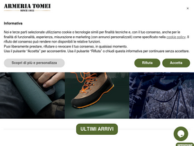 'armeriatomei.it' screenshot