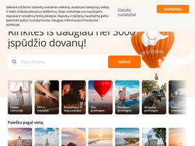 'partner.geradovana.lt' screenshot