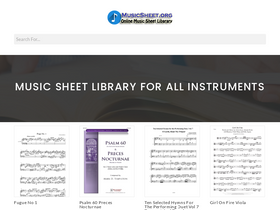 'musicsheets.org' screenshot