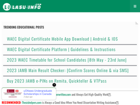 'lasu-info.com' screenshot