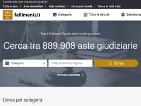 'fallimenti.it' screenshot