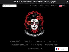 santamuerte.fr homepage screenshot