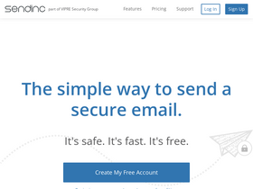 'sendinc.com' screenshot