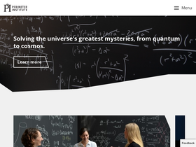 'perimeterinstitute.ca' screenshot