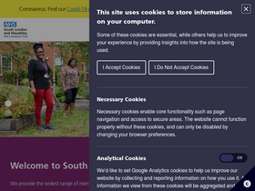 'slam.nhs.uk' screenshot