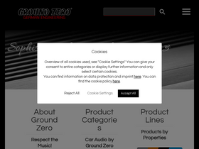 'ground-zero-audio.com' screenshot