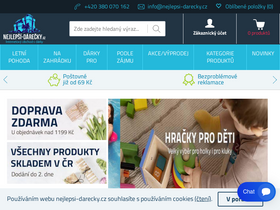 'nejlepsi-darecky.cz' screenshot
