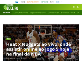 'guiadoboleiro.com.br' screenshot