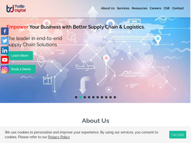 'tudip.com' screenshot