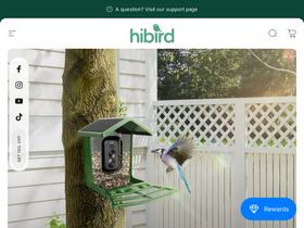Hibird homepage screenshot