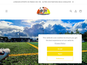 mercatofootballshirt.com homepage screenshot