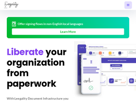 'leegality.com' screenshot