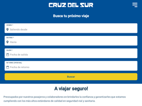 'cruzdelsur.com.pe' screenshot