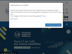 'unipa.it' screenshot