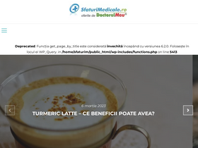 'sfaturimedicale.ro' screenshot