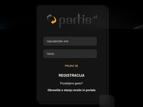 'partis.si' screenshot