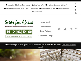 'seedsforafrica.co.za' screenshot