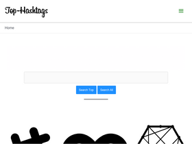 'top-hashtags.com' screenshot