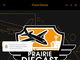 prairiediecast.ca homepage screenshot