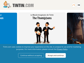 'tintin.com' screenshot