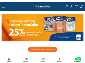 puntocolorpinturas.com homepage screenshot