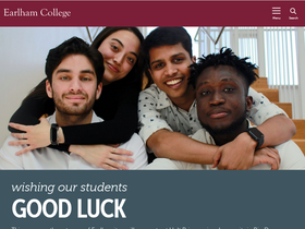 'earlham.edu' screenshot