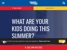 'gradepowerlearning.com' screenshot