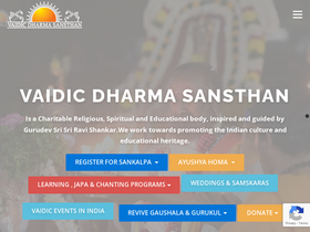 'vaidicpujas.org' screenshot