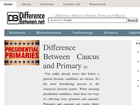 'differencebetween.net' screenshot