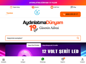 'aydinlatmadunyam.com' screenshot