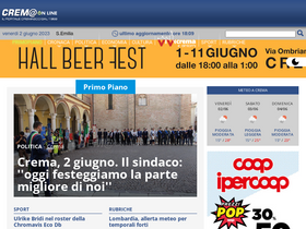 'cremaonline.it' screenshot
