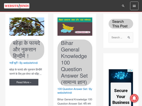 'websitehindi.com' screenshot