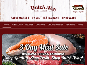 'dutchwayfarmmarket.com' screenshot