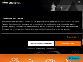 'soundreef.com' screenshot