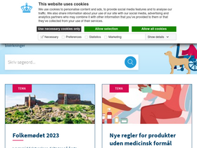 'laegemiddelstyrelsen.dk' screenshot