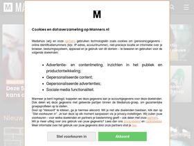 'manners.nl' screenshot