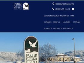 'farberfuneralhome.com' screenshot