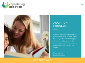 'consideringadoption.com' screenshot