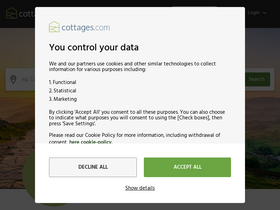 'cottages.com' screenshot